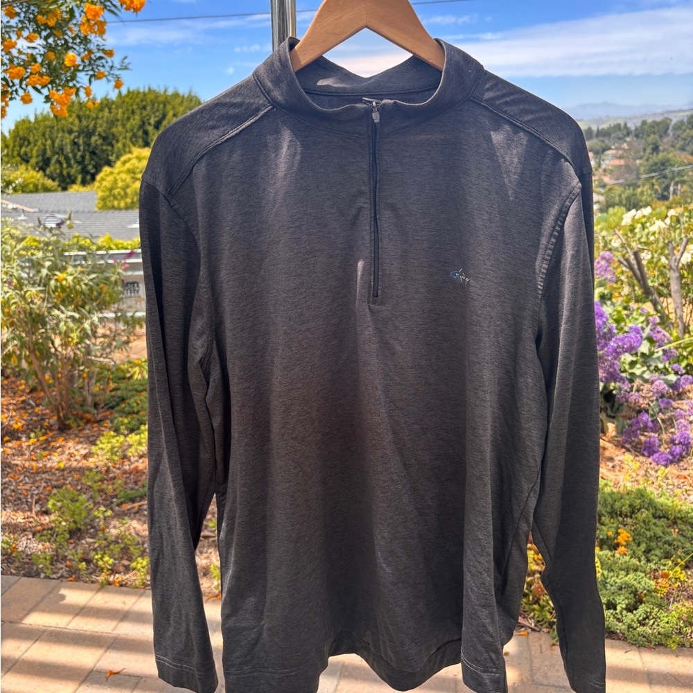 Greg Norman Collection Charcoal Pullover Half-zip